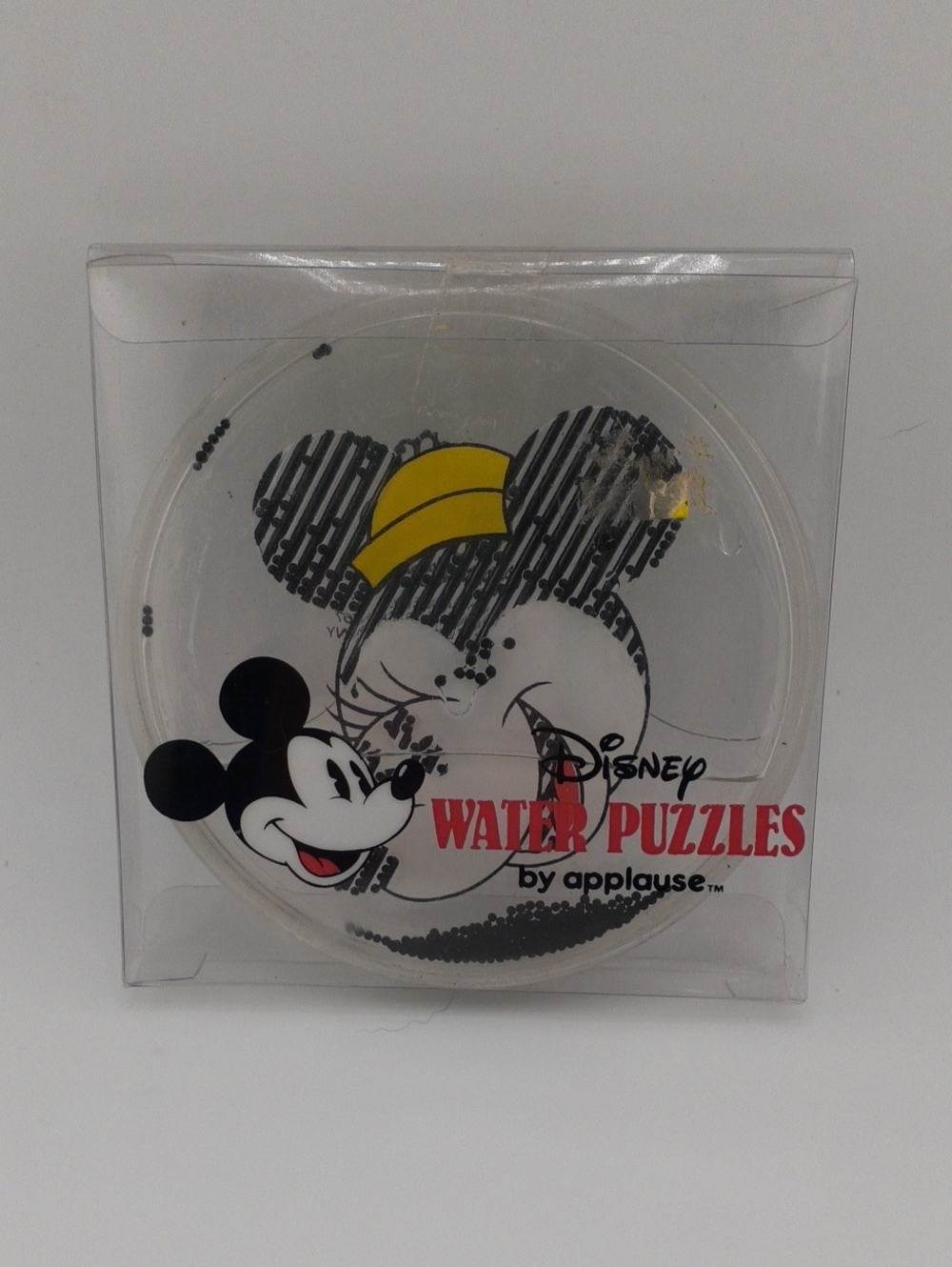 Vintage Walt Disney Company Applause Mickey Water Puzzle Toy In Box